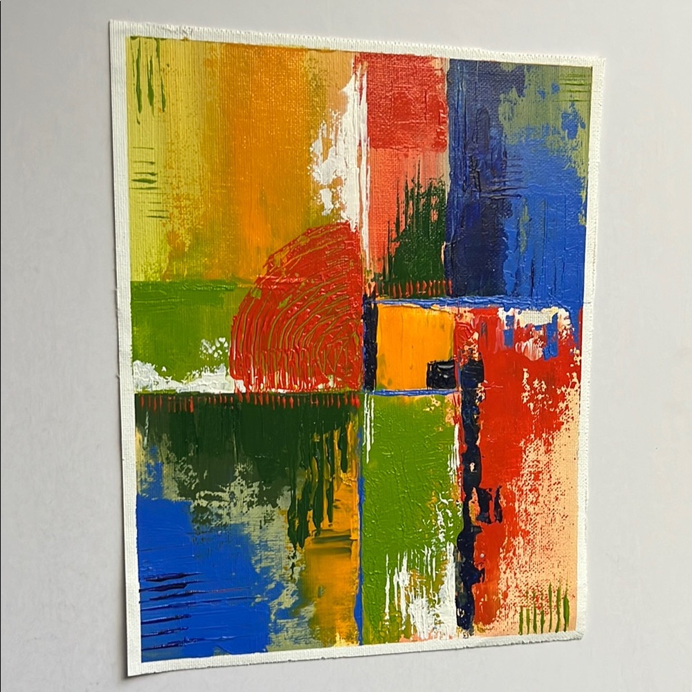 Abstract Colorful Painting Unframed